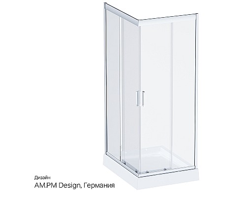 Душевой уголок AM.PM Gem 120x80 W90G-404-120280-MT профиль Хром матовый стекло прозрачное Душевой уголок AM.PM Gem 120x80 W90G-404-120280-MT профиль Хром матовый стекло прозрачное