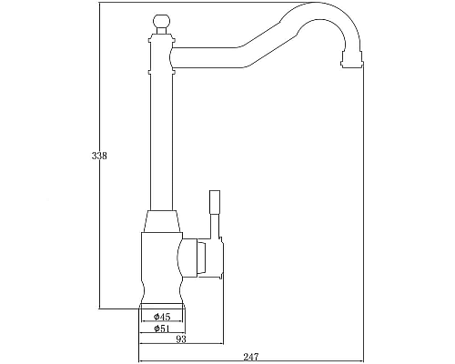 Смеситель для кухни ZorG Steel Hammer SH 5208 INOX Нержавеющая сталь