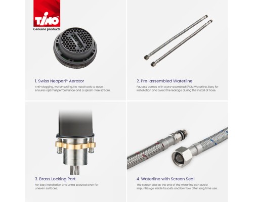 Смеситель для раковины Timo Briana 7161/00F хром