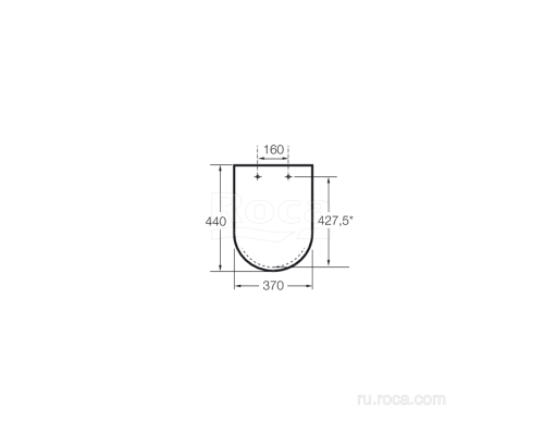 Крышка-сиденье для напольного унитаза Roca Carmen Rimless 801B5238B