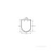 Крышка-сиденье для напольного унитаза Roca Carmen Rimless 801B5238B