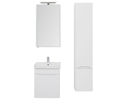 Тумба под раковину Aquanet София 50 201745 подвесная Белый глянец
