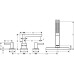 Смеситель на борт ванны Hansgrohe Finoris Белый матовый