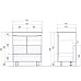 Тумба под раковину Vigo Grani 75 tn.GRI.OSK.75.2D.1Y Белая