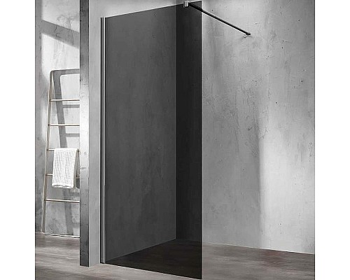 Душевая перегородка Vincea Walk-In 100 VSW-1H100CGGM Вороненая сталь