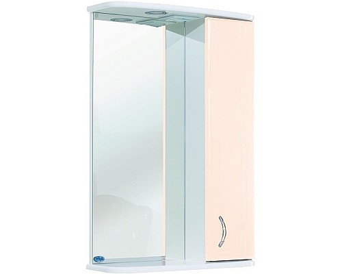 Зеркало со шкафом Bellezza Астра 60 4614909001073 с подсветкой R Бежевое