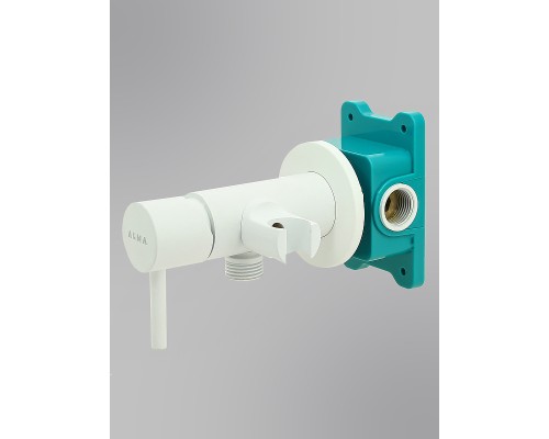 Гигиенический душ со смесителем ALMAes Benito AL-859-06 Белый