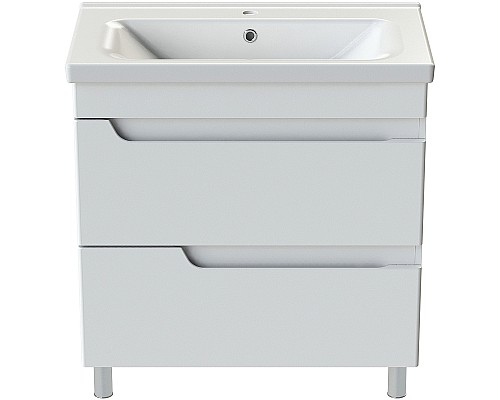 Тумба с раковиной Orange Topline-Milano 100 TMR100+RA Белый глянец