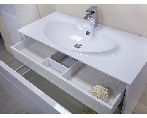 Тумба под раковину Roca Laks 100 ZRU9302797 подвесная Белая