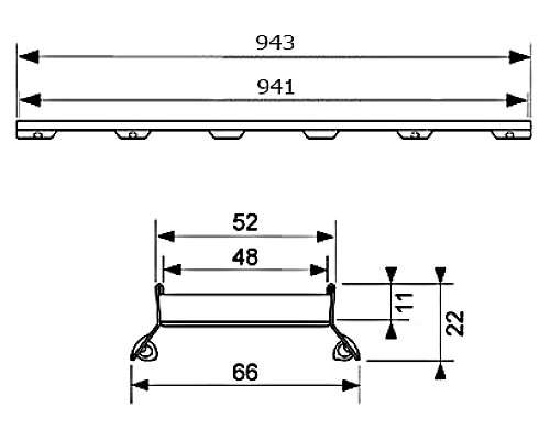 Основа для плитки TECE plate II 601072