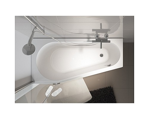 Асимметричная ванна Riho Delta 160x80 R BB8200500000000