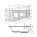 Асимметричная ванна Riho Delta 160x80 R BB8200500000000