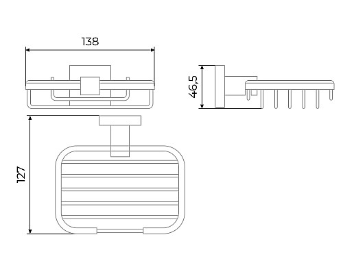 Мыльница Timo Selene 10025/00 хром