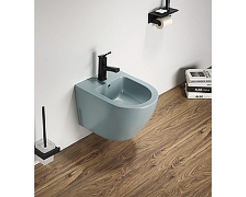 Биде CeramaLux В2342BDMLG подвесное Зеленое матовое