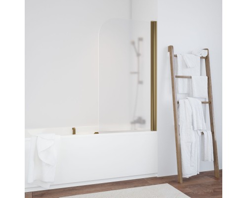 Шторка на ванную EV 76 05 10 R профиль бронза стекло сатин