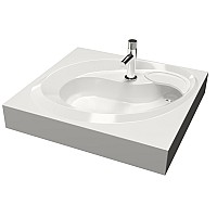 Раковина над стиральной машиной Ameli 60х55 с кронштейнами