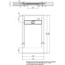 Душевой поддон из искусственного камня Aquanet Delight 140x80 Белый