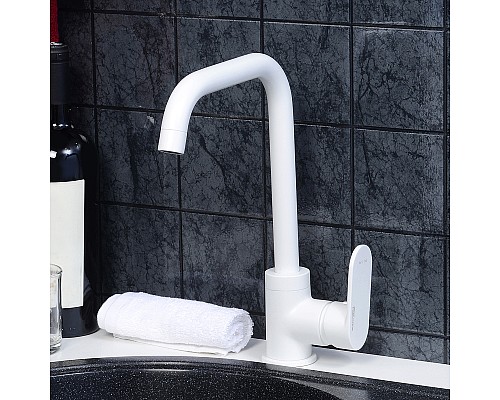 Смеситель для кухни WasserKRAFT Mindel 8507 Белый матовый