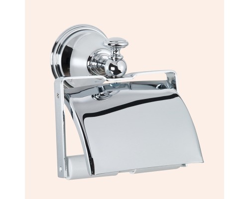 Держатель туалетной бумаги TW Harmony TWHA219cr с крышкой Хром