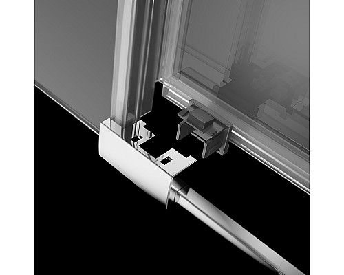 Душевая дверь в нишу Radaway Idea DWD 180x200 профиль Хром стекло прозрачное