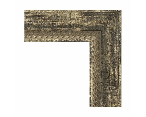 Зеркало Evoform Exclusive-G 128х73 BY 4221 с гравировкой в багетной раме - Старое дерево с плетением 70 мм