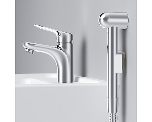 Смеситель для раковины AM.PM Sunny с гигиеническим душем F85C03000