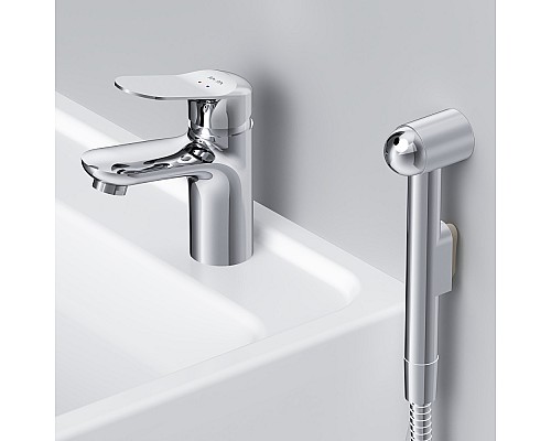 Смеситель для раковины AM.PM Sunny с гигиеническим душем F85C03000