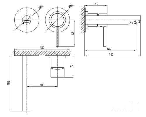 Смеситель для раковины Rav Slezak Seina SE934 Хром