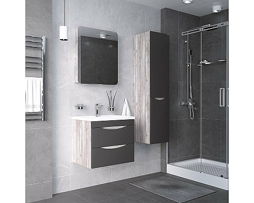 Зеркальный шкаф Grossman Талис 60 206006 Бетон пайн Серый