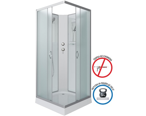 Душевая кабина Niagara Classic 90х90 NG-1101-14BK без гидромассажа