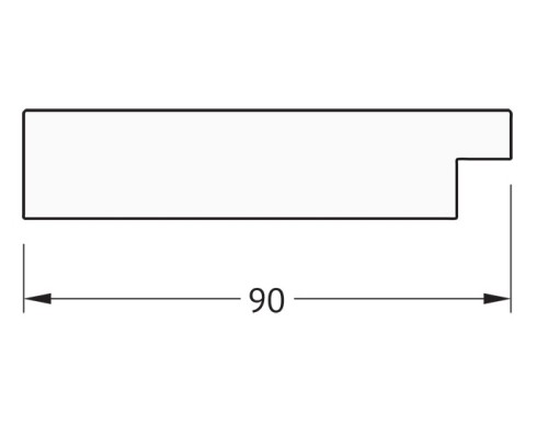 Зеркало Evoform Definite 150х60 BY 3118 в багетной раме - Чеканка золотая 90 мм