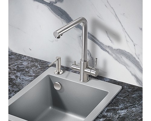 Смеситель для кухни Milacio Ultra MCU.553.SS Нержавеющая сталь