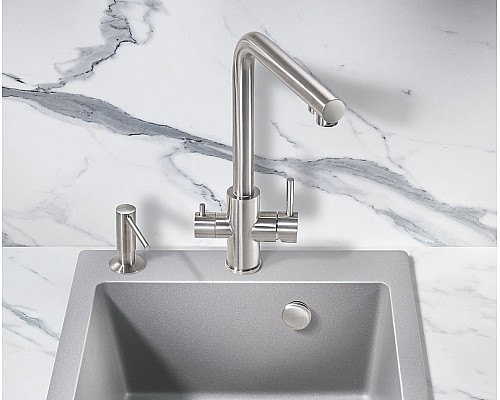 Смеситель для кухни Milacio Ultra MCU.553.SS Нержавеющая сталь