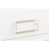 Ручка скоба La Fenice Cubo Bianco белая 80 мм., два ящика