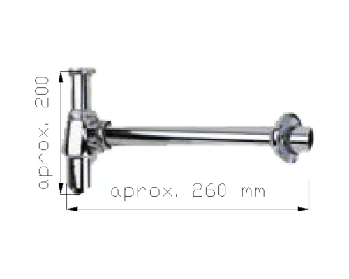 Сифон для раковины Nofer Хром