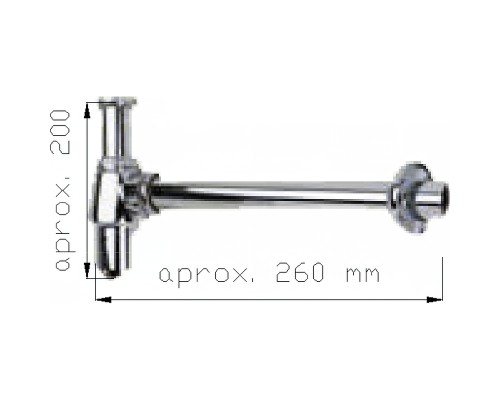Сифон для раковины Nofer Хром