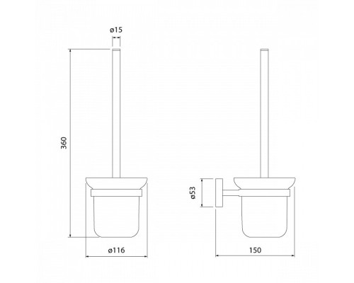 Ершик для унитаза Iddis Sena SENSSG0i47 Хром