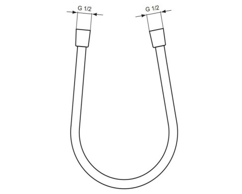 Душевой шланг Ideal Standard Ideal Rain A3306XG Silk Black