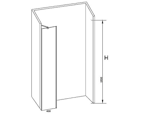 Душевая стенка RGW Z-09 40 06220904-11 профиль Хром стекло прозрачное