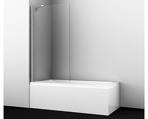 Стеклянная шторка на ванну WasserKRAFT Fixed 48P01-80