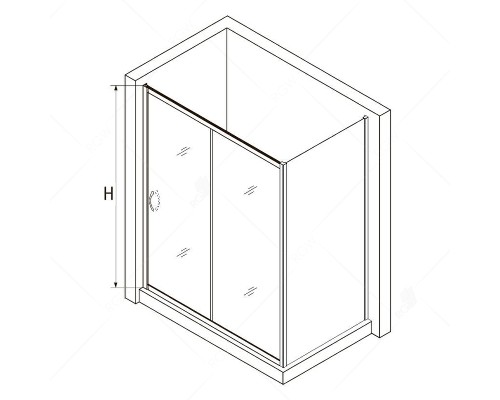 Душевой уголок RGW Passage PA-76 120х120 35087622-11 профиль Хром стекло прозрачное