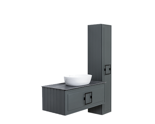 Тумба под раковину La Fenice Cubo Grigio серый 100