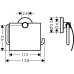 Держатель для туалетной бумаги Hansgrohe Logis Universal 41723000 хром
