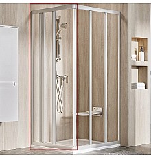 Душевая дверь Ravak Supernova ASRV3-75 198 15V30UR2Z1 профиль Сатин стекло Transparent