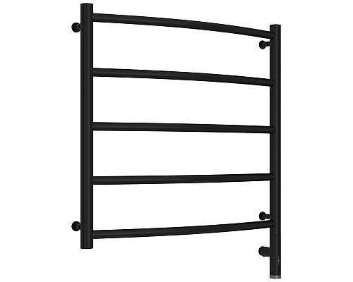 Полотенцесушитель электрический 600х600 черный матовый МЭМ правый Сунержа Галант 3.0 31-5801-6060