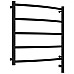 Полотенцесушитель электрический 600х600 черный матовый МЭМ правый Сунержа Галант 3.0 31-5801-6060