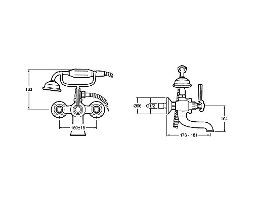 Смеситель для ванны Jacob Delafon Cleo 1889 E24313-CP Хром глянцевый