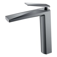 Смеситель для умывальника высокий Boheme Venturo Shine Gun Metall