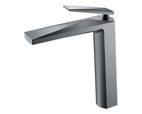 Смеситель для умывальника высокий Boheme Venturo Shine Gun Metall