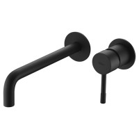 Смеситель для умывальника из стены, Boheme Uno. Черный